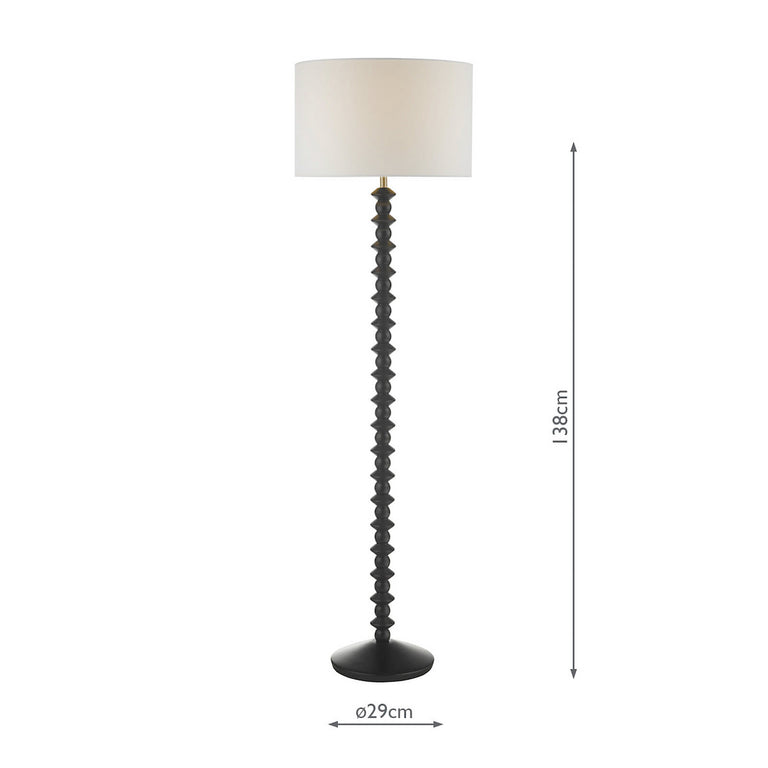 Azana Floor Lamp Matt Black Base Only - Tall Floor Lighting