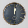 Baker and Brown Clock Black/Brass 72 cm front view picture on the wall