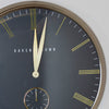 Baker and Brown Clock Black/Brass 72 cm close view picture of the clock design
