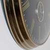 Baker and Brown Clock Black/Brass 72 cm close view picture of the 10 cm depth brass frame