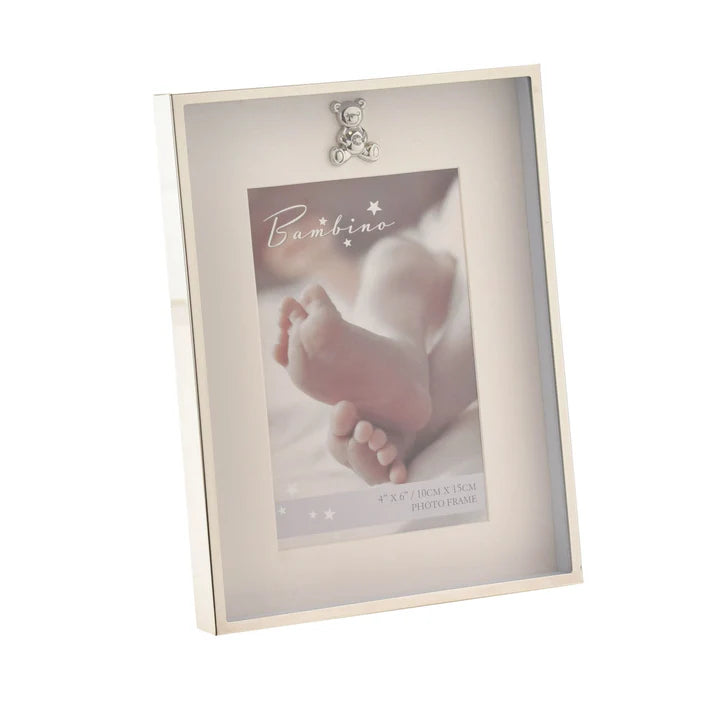 Bambino Silver Plated Border Frame Teddy Icon 4