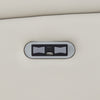 Banbury 3 Seater Sofa Recliner Light Grey close view picture of the power panel with integrated USB and Type-C ports