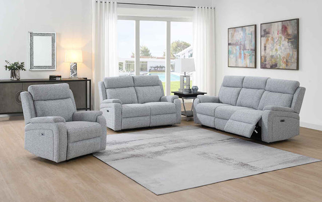 Banbury Recliner Chair Silver - Modern Electric Armchair
