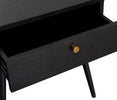 Elegant Barcelona Black Oak Bedside Table