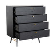 Durable Black Oak Drawer Furniture