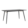 Elegant Barcelona Dining Table 120cm with Black Oak Finish