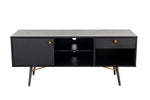 Durable Barcelona TV Stand with Copper Accents