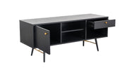 Contemporary Barcelona TV Unit with Black Metal Legs