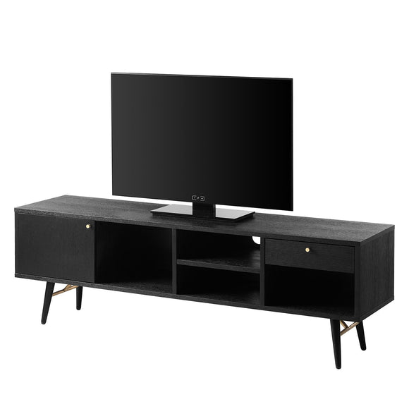 Elegant Barcelona Black Oak TV Stand