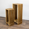 Bari Set of 2 Plantstands Teak picture of the end tables design