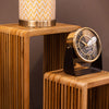 Bari Set of 2 Plantstands Teak close view picture of the tables top