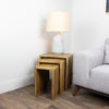 Bari Set of 3 Nesting Tables Teak life style daylight picture 