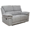 Bartex 2 Seater Recliner Sofa Grey fabric sofa with manual reclining function