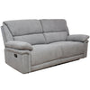 Bartex 3 Seater Recliner Sofa Grey fabric sofa with manual reclining function