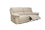 Bartex 3 Seater Recliner Sofa Natural