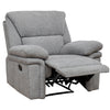 Bartex Recliner Chair Grey with a cushioned padded armrests and backrest