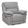 Bartex Recliner Chair Grey made from a soft-touch fabric