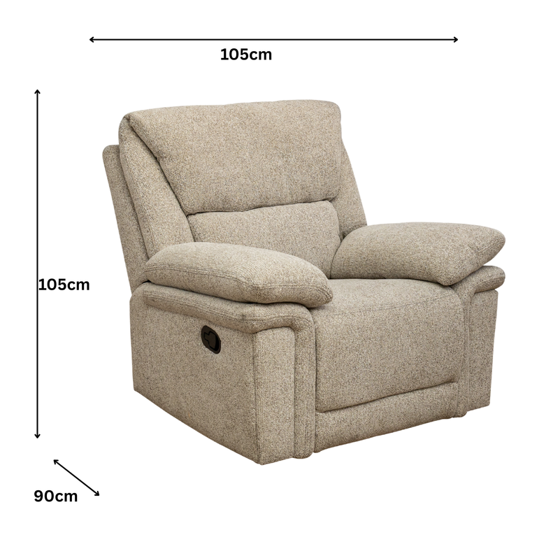 Bartex Recliner Chair Natural