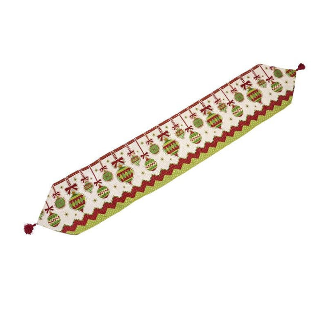 Baubles Christmas Table Runner 240 cm