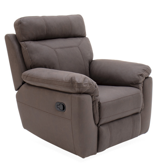 Relaxing recliner with cushioned seat