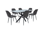 Bayron Dining Table 150 cm Italy Grey perfect fit for 6 person