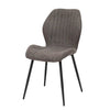 Bayron Fabric Dining Chair Charcoal (Pair) with a fabric charcoal upholstery