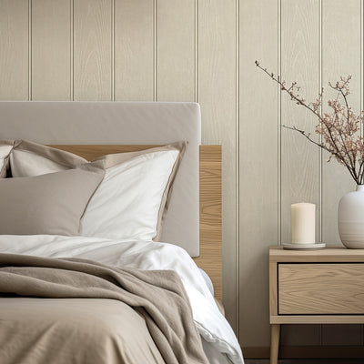 Belgravia Beaded Wood Beige Wallpaper