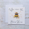 Shop cards online Bee's Knees Friend Card white splatter