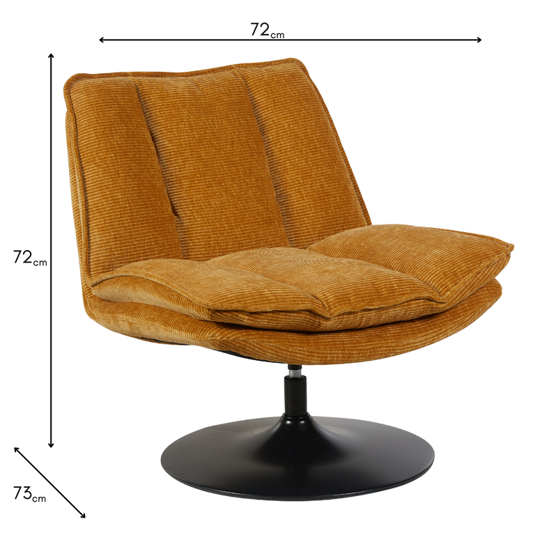 Bella Accent Chair Ochre - Living Room Occasional Chair