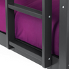 Functional bunk bed for efficient room layouts.