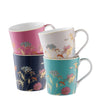 Aynsley Golden Meadow Set of 4 Mugs - Elegant Porcelain Cups and Mugs Gift Set for Tea & Coffee