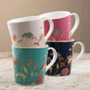 Aynsley Golden Meadow Set of 4 Mugs - Elegant Porcelain Cups and Mugs Gift Set for Tea & Coffee