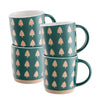 Belleek Living Christmas Tree Mugs Set of 4 picture on the white background