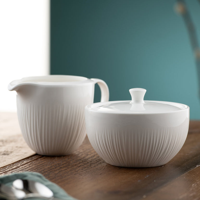 Belleek Living Erne Cream and Sugar Set
