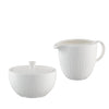 Belleek Living Erne Cream and Sugar Set on a white background
