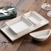 Belleek Living Erne Tapas Set on a wooden table
