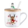Belleek Living Reindeer Lidded Mug on a white background