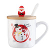 Belleek Living Snowman Lidded Mug on a white background