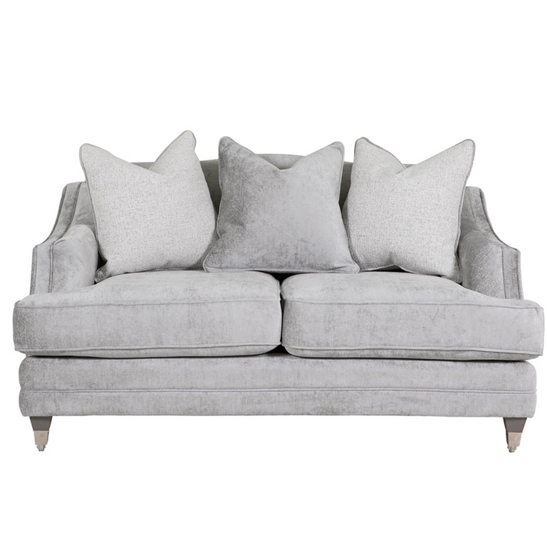 Belvedere 2 Seater Sofa Silver