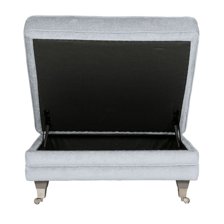 Belvedere Footstool Silver