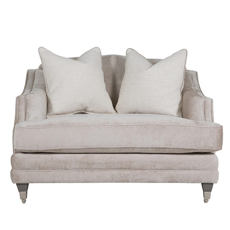 Belvedere Love Seat Fixed Back Mink