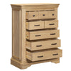 Bergen Chest of 8 Drawers picture with opened drawers