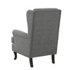 Bertie Accent Chair Grey backview picture