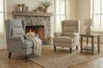 Bertie Accent Chair Grey life style picture