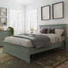 Sleek Sophistication: Green Double Bed.