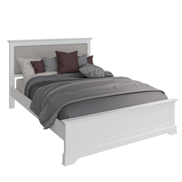 Upgrade your bedroom with the modern Bianca Double Bed in White.