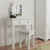 Enjoy style and comfort with Bianca White Dressing Stool.