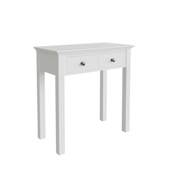 Elevate your bedroom with the modern Bianca White Dressing Table.