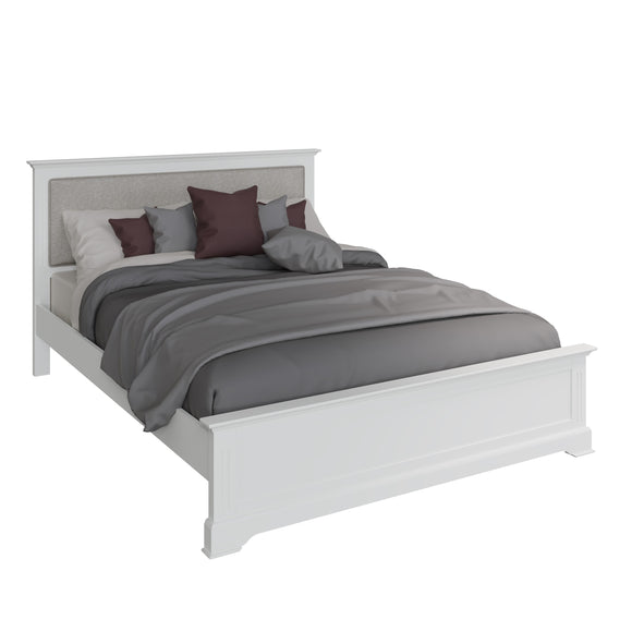 Elevate your bedroom with the modern Bianca King Size Bed in White.