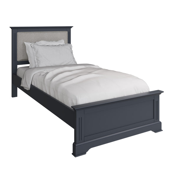 Elevate your bedroom with the chic Bianca Grey Single Bed.